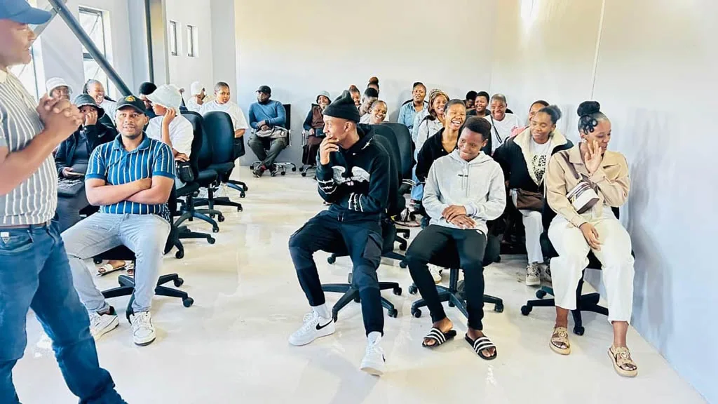 Incubatees seated in a session at the ANBI centre